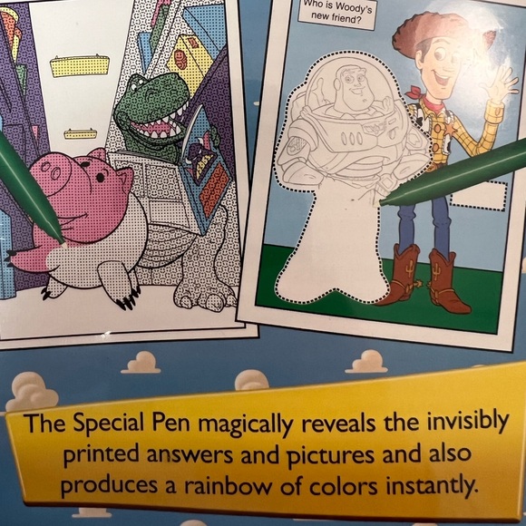 Lee Publ. Disney Pixar "Toy Story" Inv. Ink + 2in1 Magic Pen Invisible Ink - Picture 5 of 9
